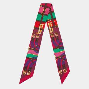 Pre Owned Hermès Multicolor Grand Manege Silk Twilly