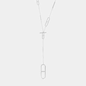 Pre Owned Hermes Ever Chain D'Ancre Long Necklace Size 31.5" Sv925
