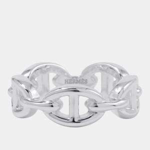 Pre Owned Hermes Chaine D'Ancre Anchene Ring  Sv925