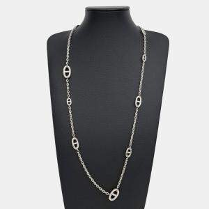 Pre Owned Hermes silver chandelier necklace