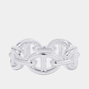 Pre Owned Hermes Chaine D'Ancre Anchene Ring Size PM  Sv925