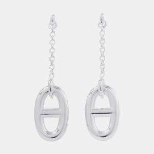 Pre Owned Hermes Chaine D'Ancre Farandole Earrings Size MM Sv925