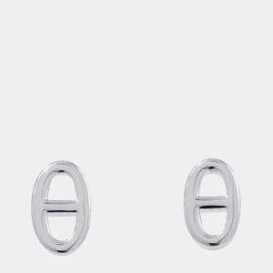 Pre Owned Hermes Chaine D'Ancre Farandole Earrings Size TPM Sv925