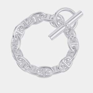 Pre Owned Hermes Chaine D'Ancre Bracelet 14 Frames Size Pm Sv925