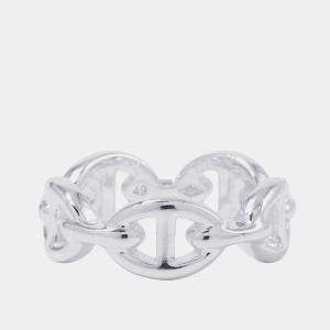 مملوكة مسبقًا Hermes Chaine D'Ancre AnchenE Ring Pm Size PM Sv925