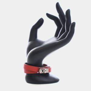 مملوكة مسبقًا Hermes Rouge De Coeur Mini Kelly Double Tour Bracelet