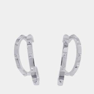 مملوكة مسبقًا Hermes Crew De H Drop Earringsh125521B Sv925