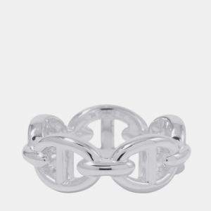Pre Owned Hermes Chaine D'Ancre Anchene Ring Size Pm/49/#9 Sv925
