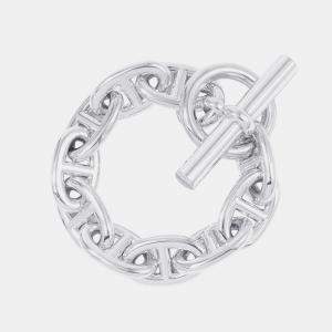 مملوكة مسبقًا Hermes Chaine D'Ancre Bracelet 10 Frames Size Tgm Sv925