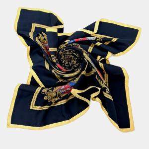 مملوكة مسبقًا Hermes Black Silk Scarf