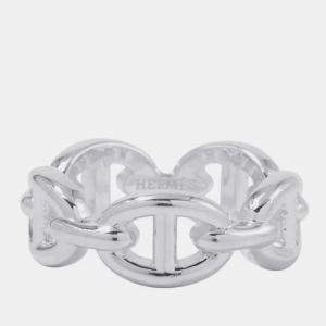 Pre Owned Hermes Chaine D'Ancre Anchene Ring Size Pm/51/#11 Sv925