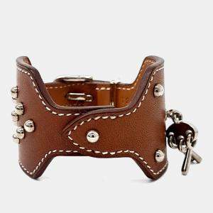 Pre Owned Hermes Brown Leather Bracelet