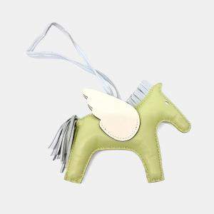 مملوكة مسبقًا حقيبة هيرمس بيغاسوس روديو جلد أخضر متوسط