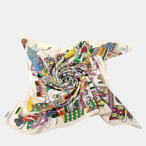 مملوكة مسبقًا Hermes Multicolor Silk Scarf