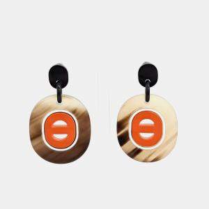 Pre Owned Hermes horn earrings