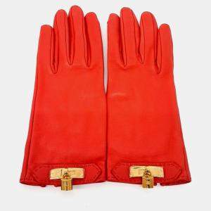 مملوكة مسبقًا Hermes Kelly Red gloves