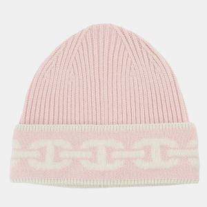 Pre Owned Hermes Knit Cap Eaven Size M Rose Poodle / Ecruh232021N Cashmere99% Polyurethane1%