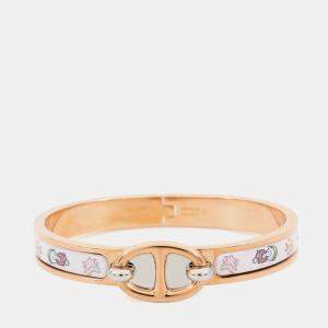 Pre Owned Hermes Mini Clic Chaine D'Ancre Funny Ice Cream Pink Metal Enamel