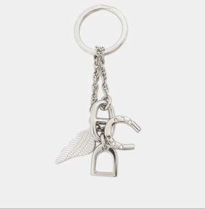 Pre Owned Hermes Bon Voyage Keychain Stainless Steel