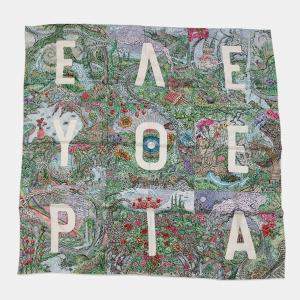 Pre Owned Hermes Carre Eleftheria Size 140 Green/Multicolor Silk100%