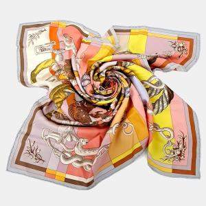 Pre Owned وشاح هيرمس حرير متعدد الألوان