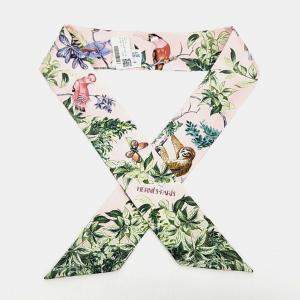 Pre Owned Hermes Multicolor Silk Twilly