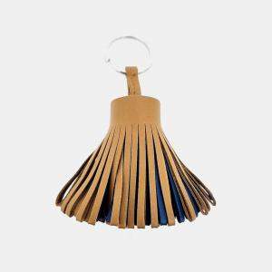 Pre Owned Hermes Carmen Brown Leather Tassel Keyring