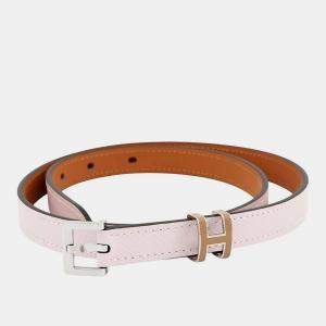 مملوكة مسبقًا Hermes Belt Pop H 15 Size 70 Mauve Pale/Chai Epsom
