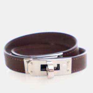 مملوكة مسبقًا Hermes Mini Kelly Double Tour Calfskin Leather Bracelet