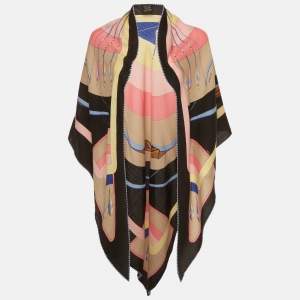 مملوكة مسبقًا Hermès Multicolor Arcs-en-Ciel Cashmere & Silk Triangle Scarf