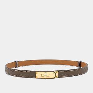 مملوكة مسبقًا Hermes Leather Brown Kelly Belt
