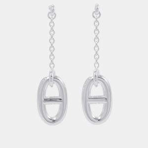 مملوكة مسبقًا Hermes Chaine D'Ancre Farandole Earrings Size Mm Sv925