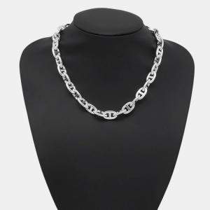 مملوكة مسبقًا Hermes Chaine D'Ancre Necklace 36 Pieces Size MM Sv925