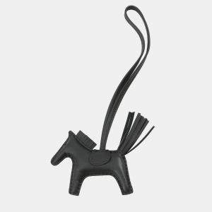 Pre Owned Hermes Rodeo Black Lambskin Size PM