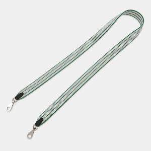 Pre Owned حزام هيرميس باندولير سانجل كورتيج لونغ فيرت فيرتيغو/أبيض تويل إتش سويفت جلد مقاس واحد إنش