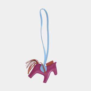 Pre Owned دلاية هيرمس روديو ميلو جلد خروف أرجواني صغير بي إم