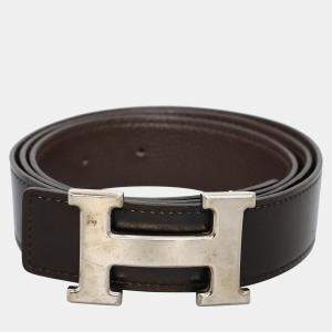 Pre Owned Hermes Reversible Belt With H Belt Buckle