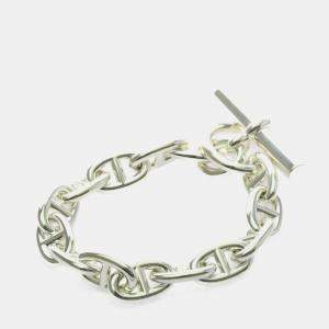 Pre Owned Hermes Chaine D'Ancre MM Silver 925 Charm Bracelet Silver