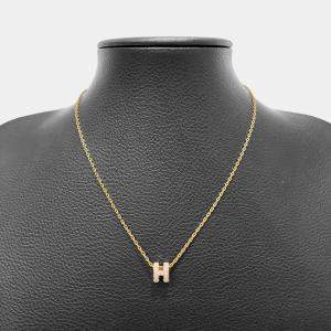 Pre Owned Hermes Metal Pop H Mini Necklace