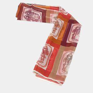 Pre Owned Hermes Multicolor silk scarf
