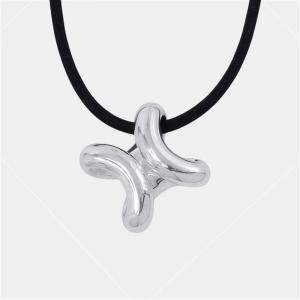 Pre Owned قلادة هيرمس ليما حجم كبير فضي 925