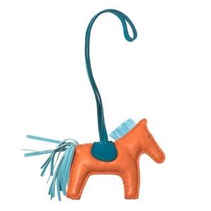 Pre Owned Hermes Tri Color GriGri Rodeo Horse Bag Charm PM