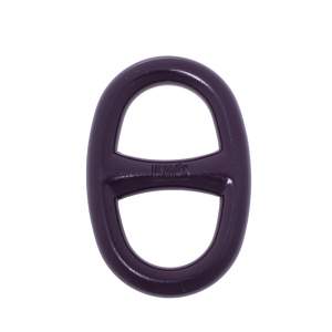 Pre Owned Hermès Purple Lacquer Chaîne d’Ancre Metal Scarf Ring