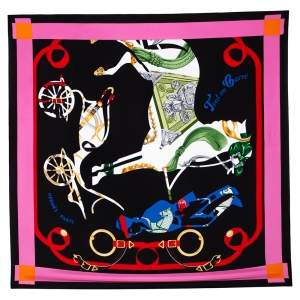 Pre Owned Hermes Multicolor Tout en Carre Silk Square Scarf