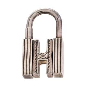 Pre Owned Hermès Sterling Silver 925 Touareg H Padlock Charm 