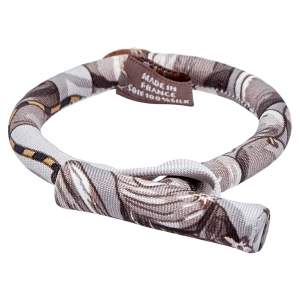 Pre Owned Hermès Grey Petit H Silk Bracelet