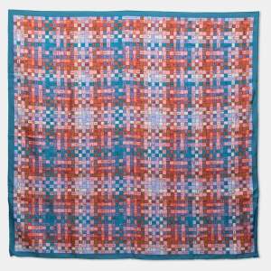 Pre Owned Hermès Multicolor Bolduc au Carre Silk Scarf