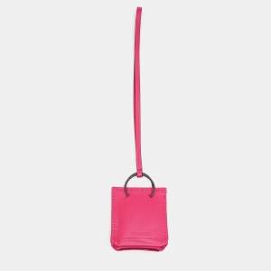 Hermes Rose Mexico Lambskin and Swift Leather Milo Bag Charm