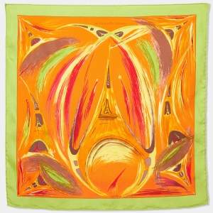 Hermes Multicolor La Tour Eiffel S’envole Printed Silk Square Handkerchief