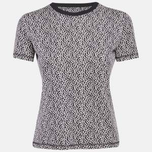 Hermes Black Printed Cotton Naoussa Chaine Micro T-Shirt M